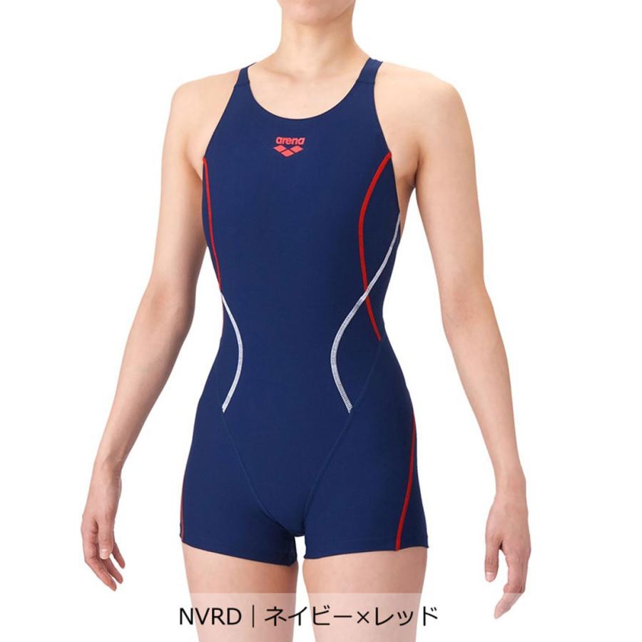 arena 競泳水着 ネイビー/レッド arena 【競泳水着】アクアレーシング セイフリーバック（ニット素材/着