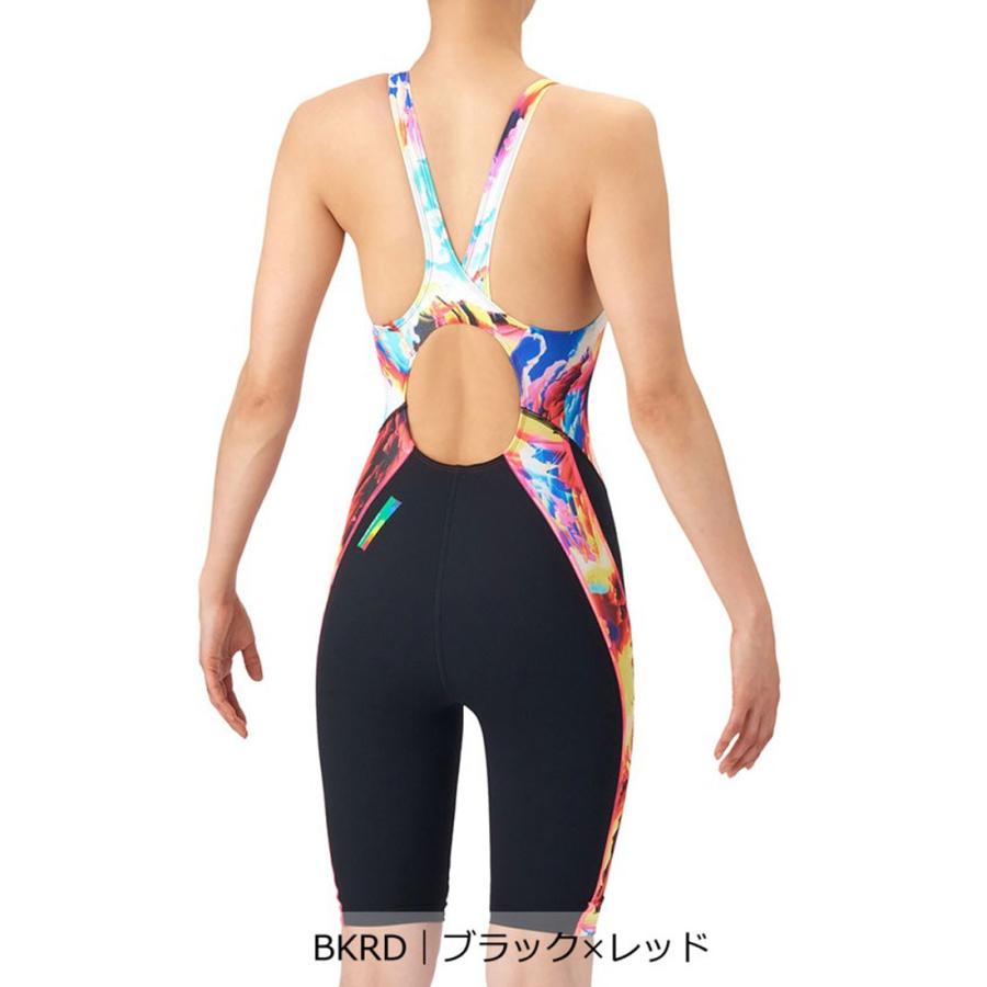 公式 アリーナ arena タフスーツ トレーニングワンピーススパッツ ハーフレッグ 練習 レディース 水泳 スイミング プール AS6SWM18L 26SSの画像