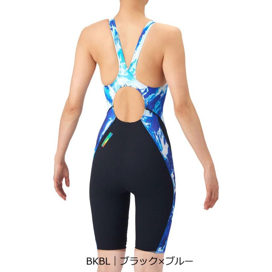 公式 アリーナ arena タフスーツ トレーニングワンピーススパッツ ハーフレッグ 練習 レディース 水泳 スイミング プール AS6SWM18L 26SSの画像
