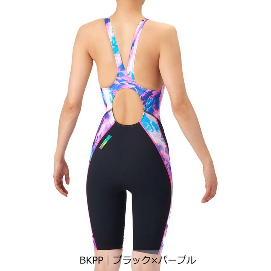 公式 アリーナ arena タフスーツ トレーニングワンピーススパッツ ハーフレッグ 練習 レディース 水泳 スイミング プール AS6SWM18L 26SSの画像