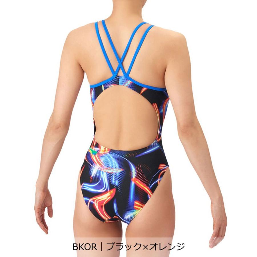 公式 アリーナ arena タフスーツ トレーニングワンピース レディース 水泳 スイミング プール 練習水着 グラフィック 総柄 AS6SWM34L 26SS_6