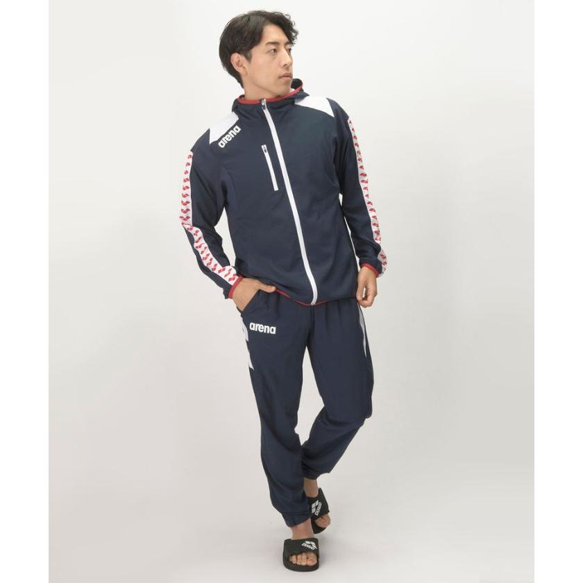 DESCENTE　アリーナ　ジャージ　セットアップ　競泳　陸上　バスケ　テニス アリーナ 公式 チームウェア 布帛ジャケット 裏メッシュ メンズ