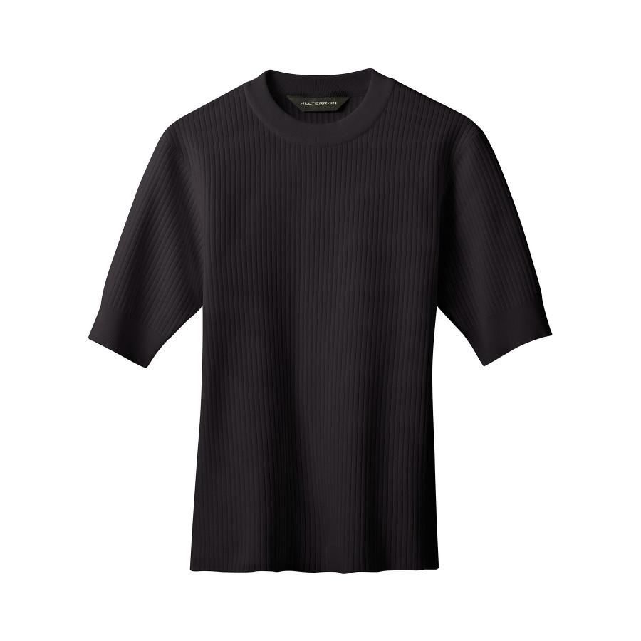 公式 デサント ALLTERRAIN フュージョンニット ストライプ 半袖Tシャツ 