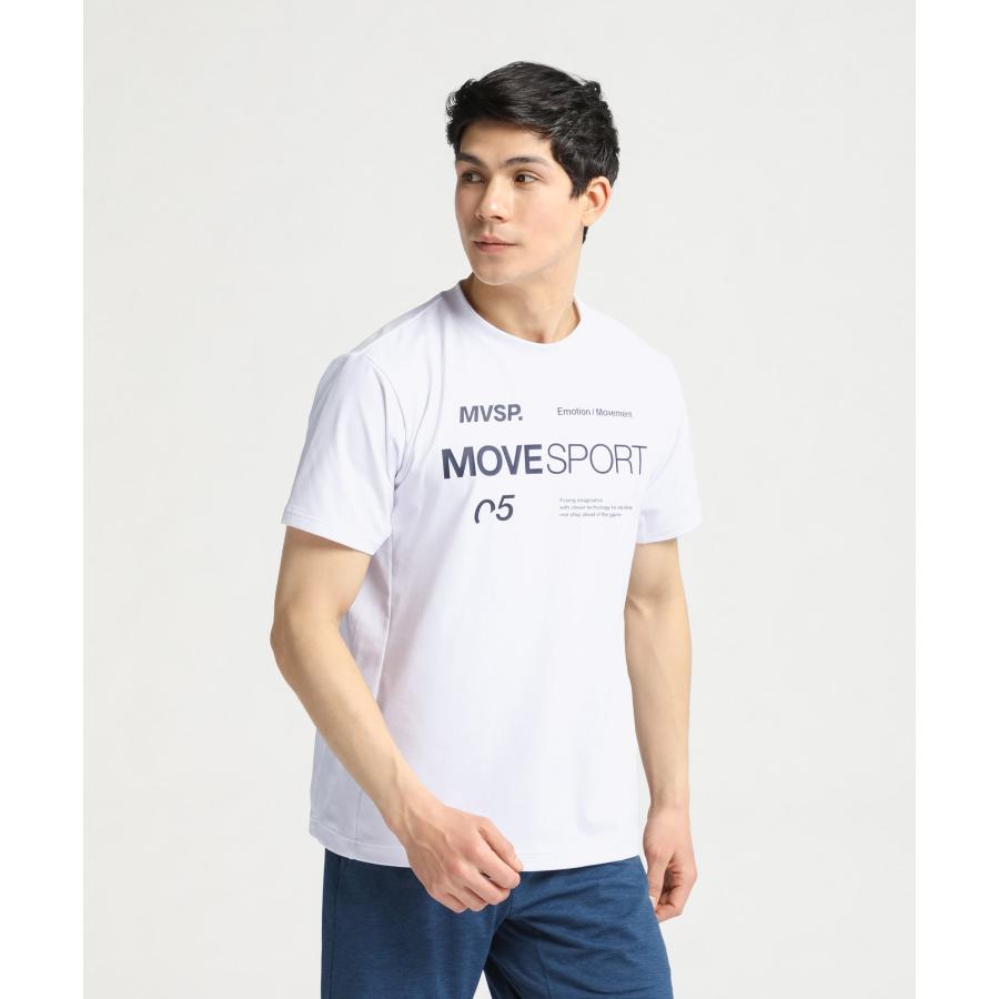 公式 MOVESPORT デサント 半袖Tシャツ メンズ レディース ストレッチ 吸汗速乾 UVカット トレーニング ウェア DMMXJA51 24SS｜descente-store｜04