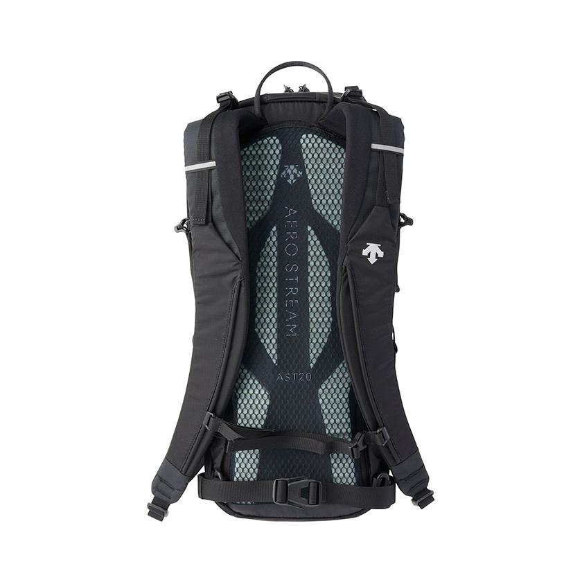 公式 デサント エアロストリームバッグパックM 容量約20L メンズ レディース 撥水 再帰反射 リュック DOAXJA31 24SS