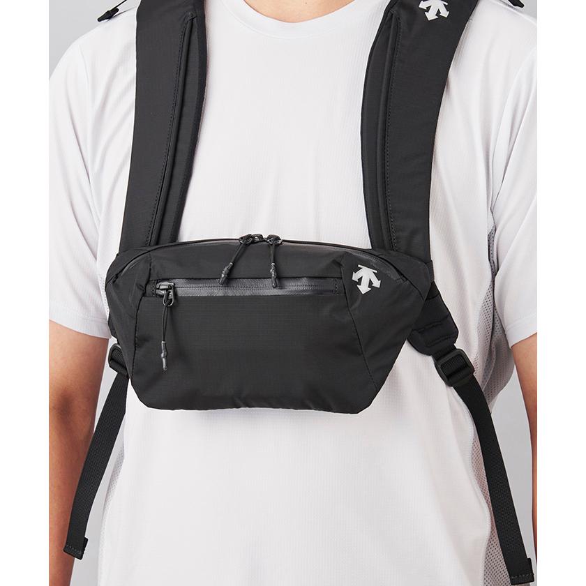 公式 デサント エアロストリームバッグパックM 容量約20L メンズ レディース 撥水 再帰反射 リュック DOAXJA31 24SS