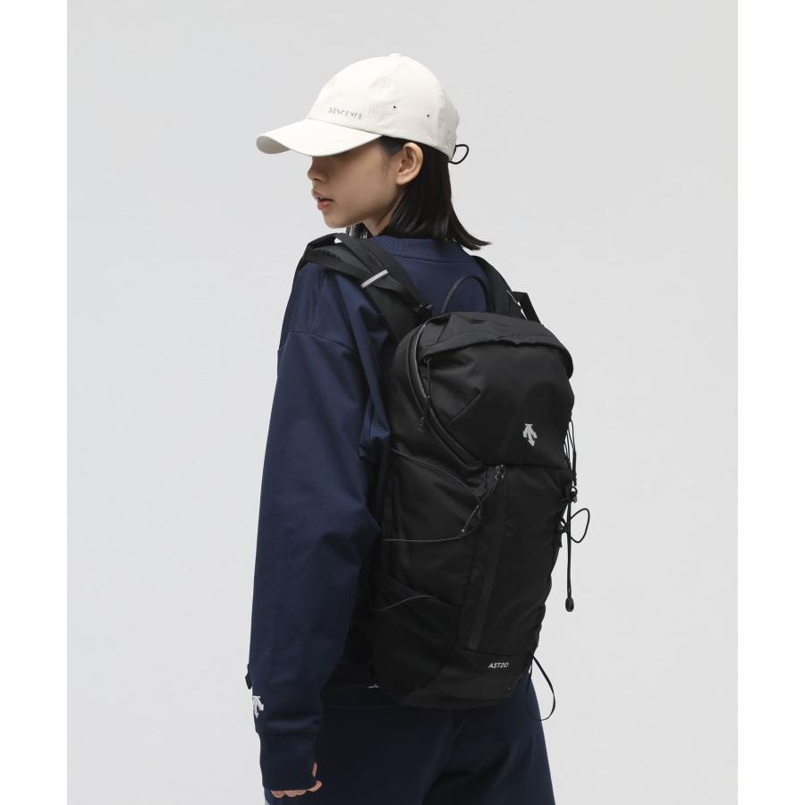 公式 デサント エアロストリームバッグパックM 容量約20L メンズ レディース 撥水 再帰反射 リュック DOAXJA31 24SS