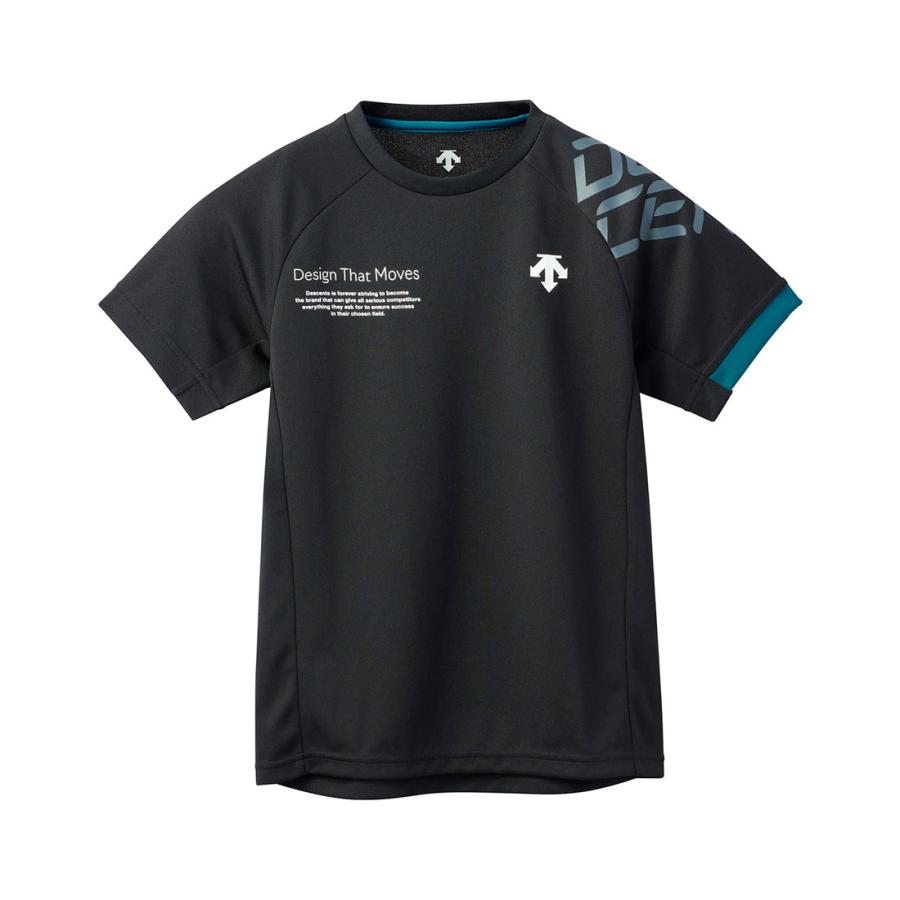 ネイビー 半袖 バレーボールシャツ DESCENTE/デサント】半袖 バレーボール シャツ ネイビー Mサイズ