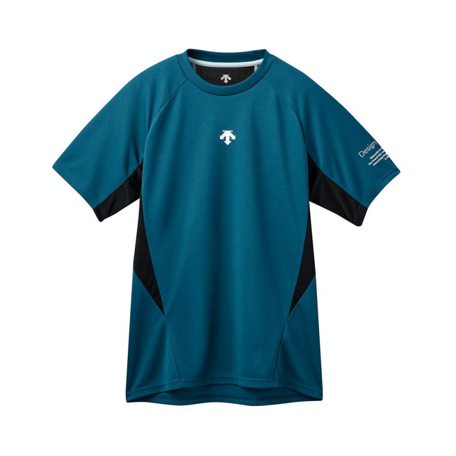 ネイビー 半袖 バレーボールシャツ DESCENTE（デサント） 公式 バレーボール 半袖バレーシャツ メンズ