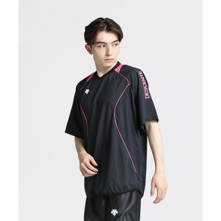 デサント DESCENTE ビーチバレーボール用ユニフォーム L DESCENTE（デサント） 公式 半袖プラクティスピステ 防風 撥水 ユニ