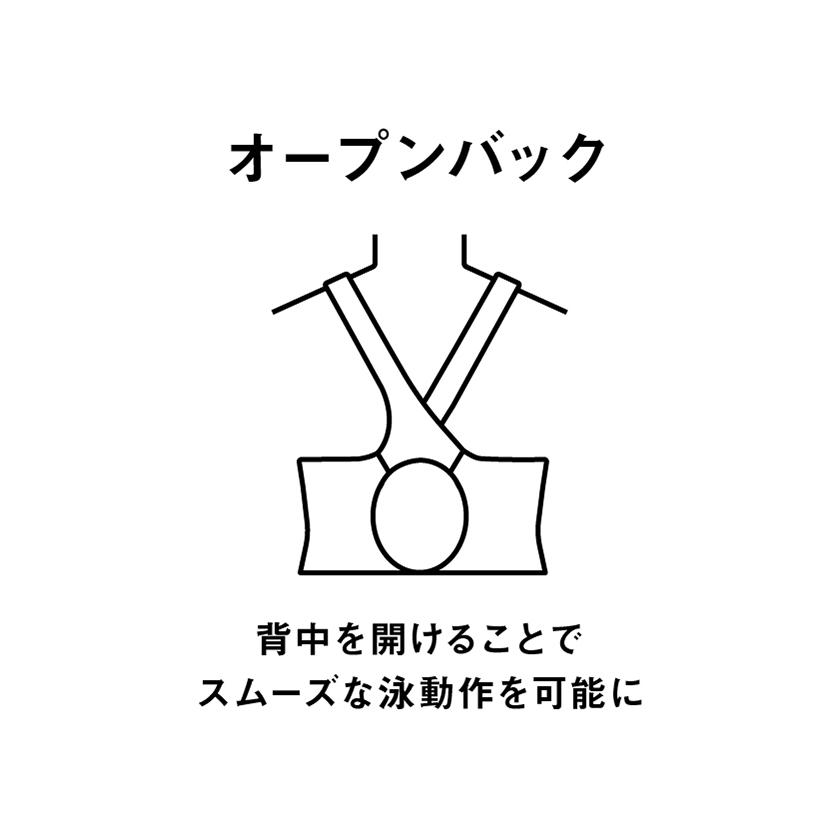 セール SALE 公式 アリーナ レーシング水着 ワンピーススパッツ レディース WA承認 公式大会 スイムウェア FAR3571W 23FW｜descente-store｜13