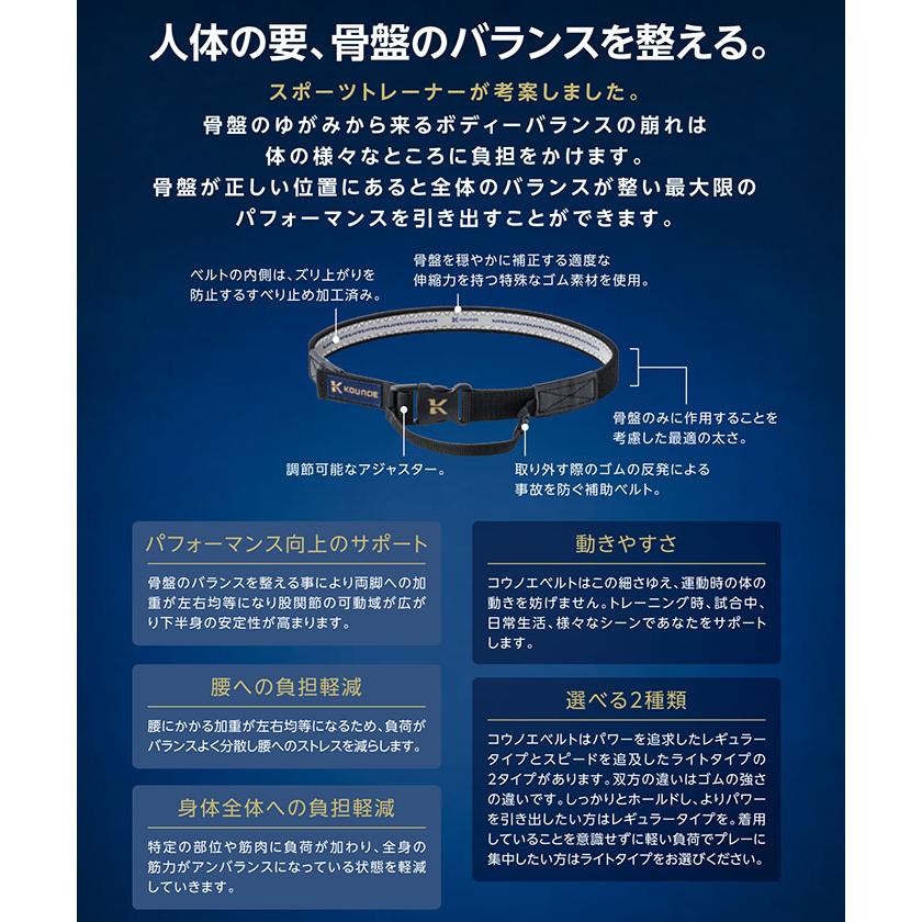 鴻江 公式 コウノエ デサント コウノエベルト骨盤用（ライト） メンズ