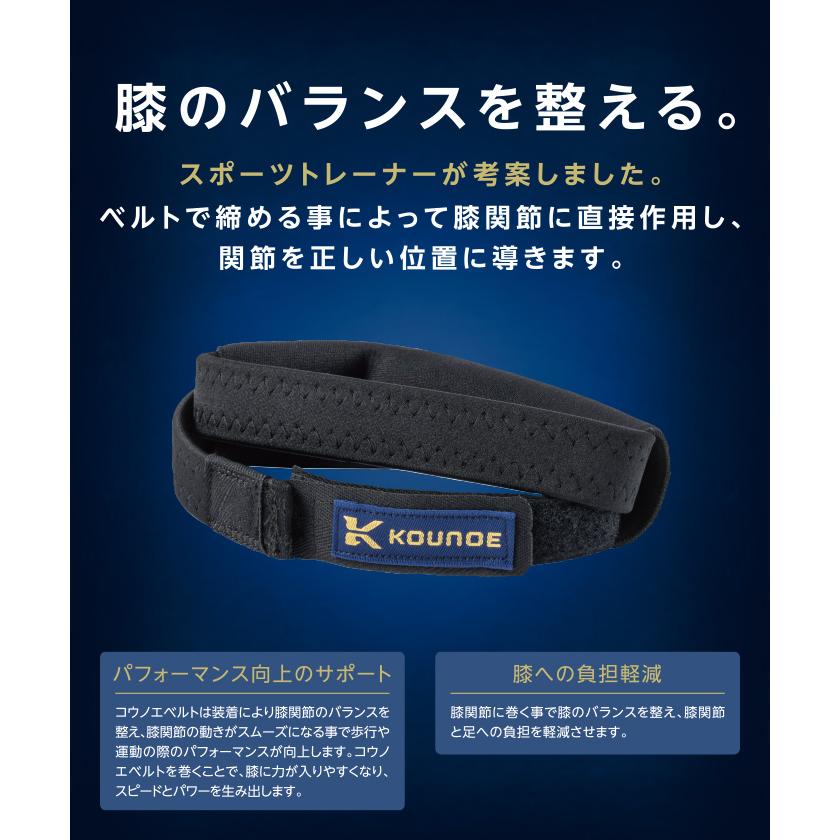 鴻江 公式 コウノエ デサント コウノエベルト膝用 メンズ レディース