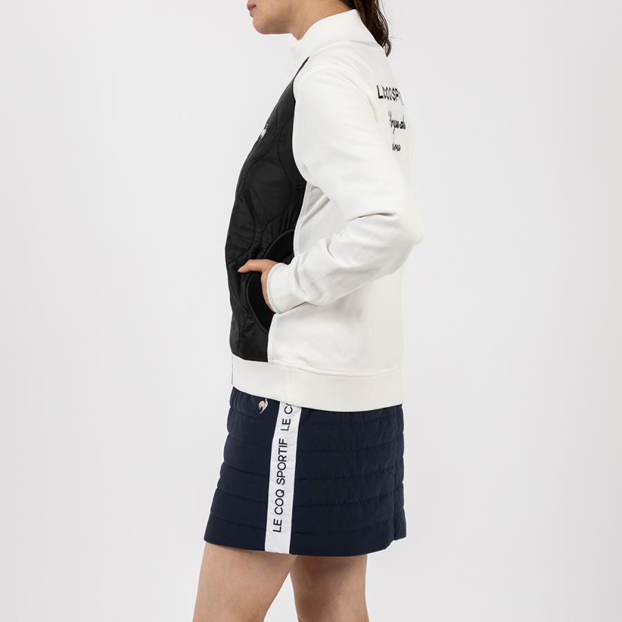 極美品✨ルコックスポルティフ ゴルフウェア レディース ハイブリッド防風セーター le coq sportif GOLF 公式 ルコックスポルティフ ゴルフ ハイブリッド