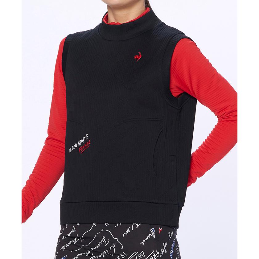 【未着用】ルコックgolfレディース リバーシブル パデッドベスト タグ付きL 未着用】ルコックgolfレディース リバーシブル パデッドベスト