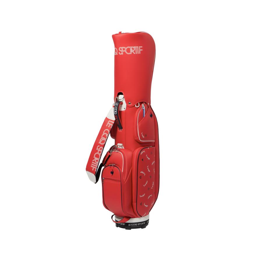 ルコックスポルティフ/レディース キャディバッグ【レッド】新品！ le coq sportif GOLF（ルコックスポルティフ ゴルフ） 公式 ルコック