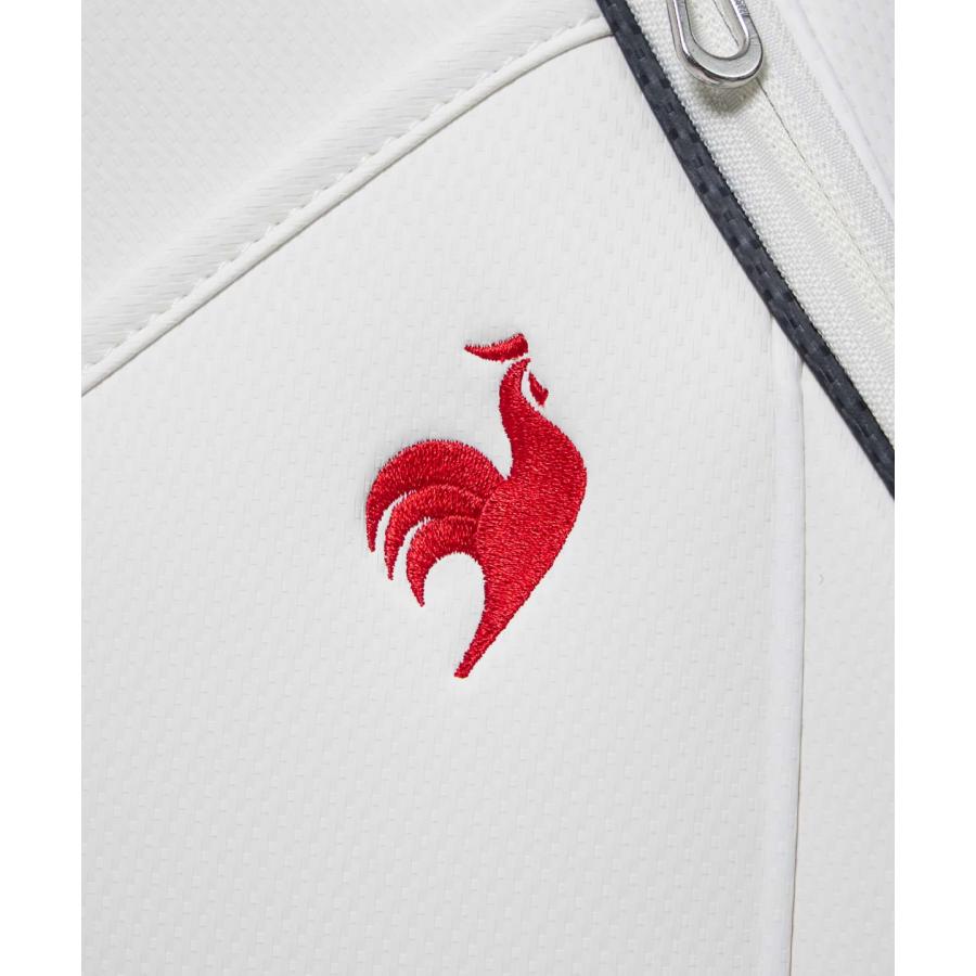 新品 14分割 キャディバッグ エルゴデザイン ロゴなし 赤 白 軽量 le coq sportif GOLF（ルコックスポルティフ ゴルフ） 公式 ルコック