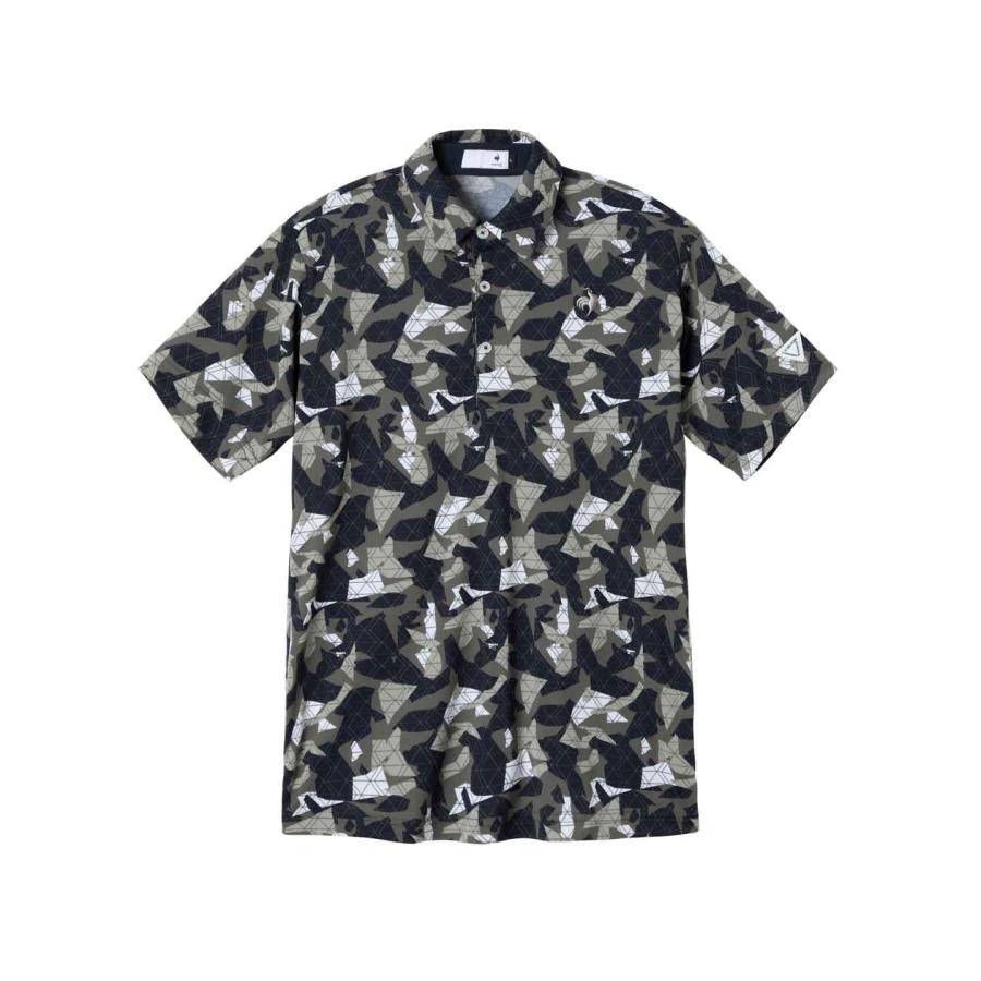 新品　golf S 総柄シャツ、ハーフパンツセット　白　グレー le coq sportif GOLF（ルコックスポルティフ ゴルフ） 公式 ルコック