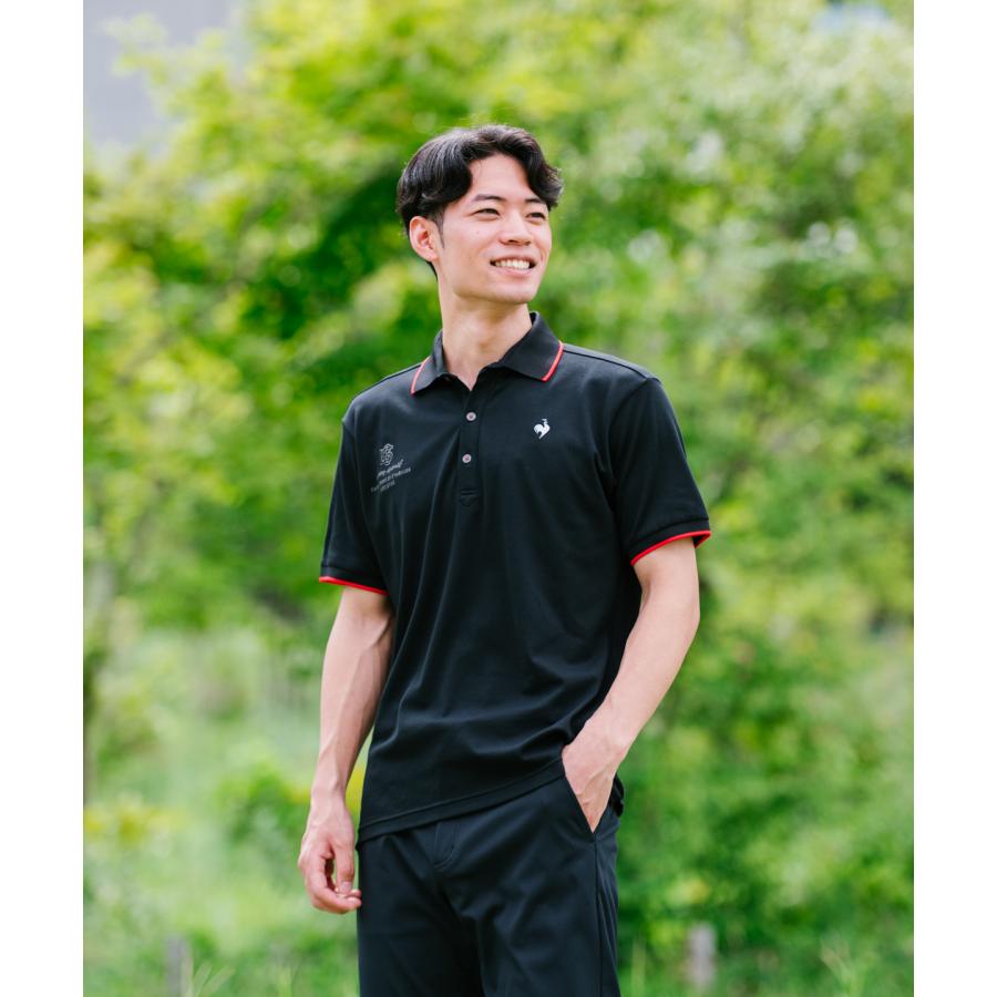  ブラック 半袖　ポロシャツ　ゴルフ le coq sportif GOLF（ルコックスポルティフ ゴルフ） 公式 ルコック