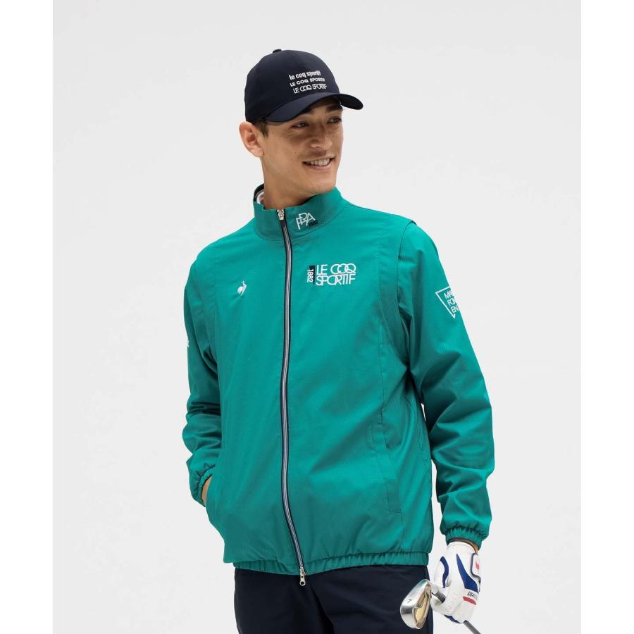 ルコックスポルティフ ゴルフ ヒートナビ 2WAYブルゾン Lサイズ カーキ ルコックスポルティフ ゴルフ le coq sportif golf 【大きい