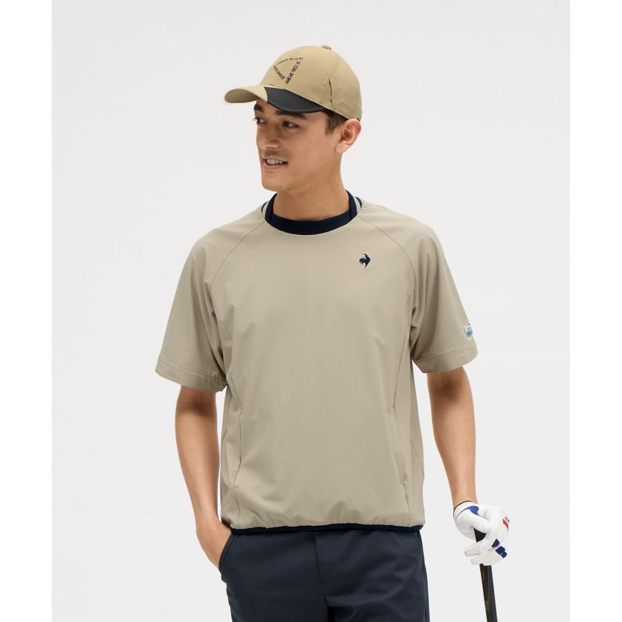新品 ラッセルノ ゴルフウェア 2WAY プルオーバー ブルゾン カモ L le coq sportif GOLF 公式 ルコックスポルティフ ゴルフ 袖