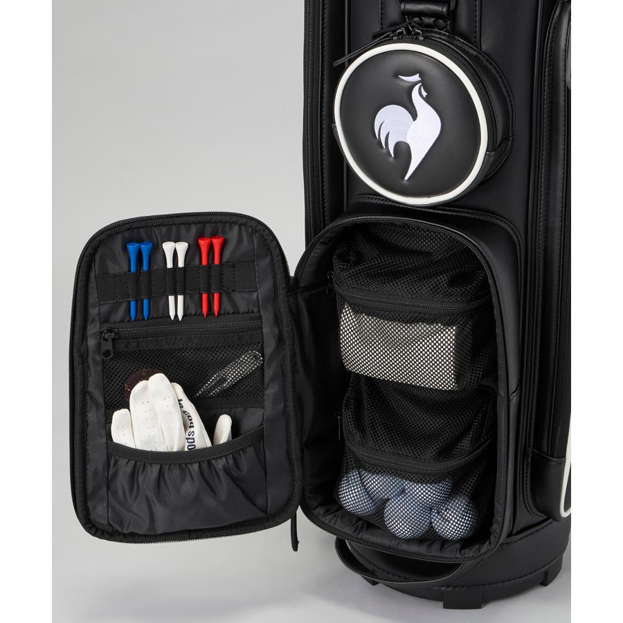 【2in1】黒 le coq sportif ゴルフ キャディバッグ le coq sportif golf 2in1 キャディバッグ(9型・セルフクラブケース