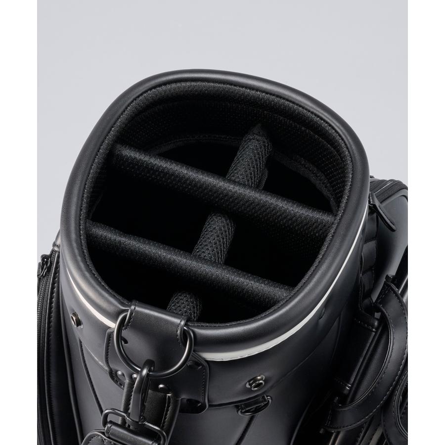 ルコック　レディース 黒と金文字のゴルフバック、黒 le coq sportif GOLF（ルコックスポルティフ ゴルフ） LG6SCB04M