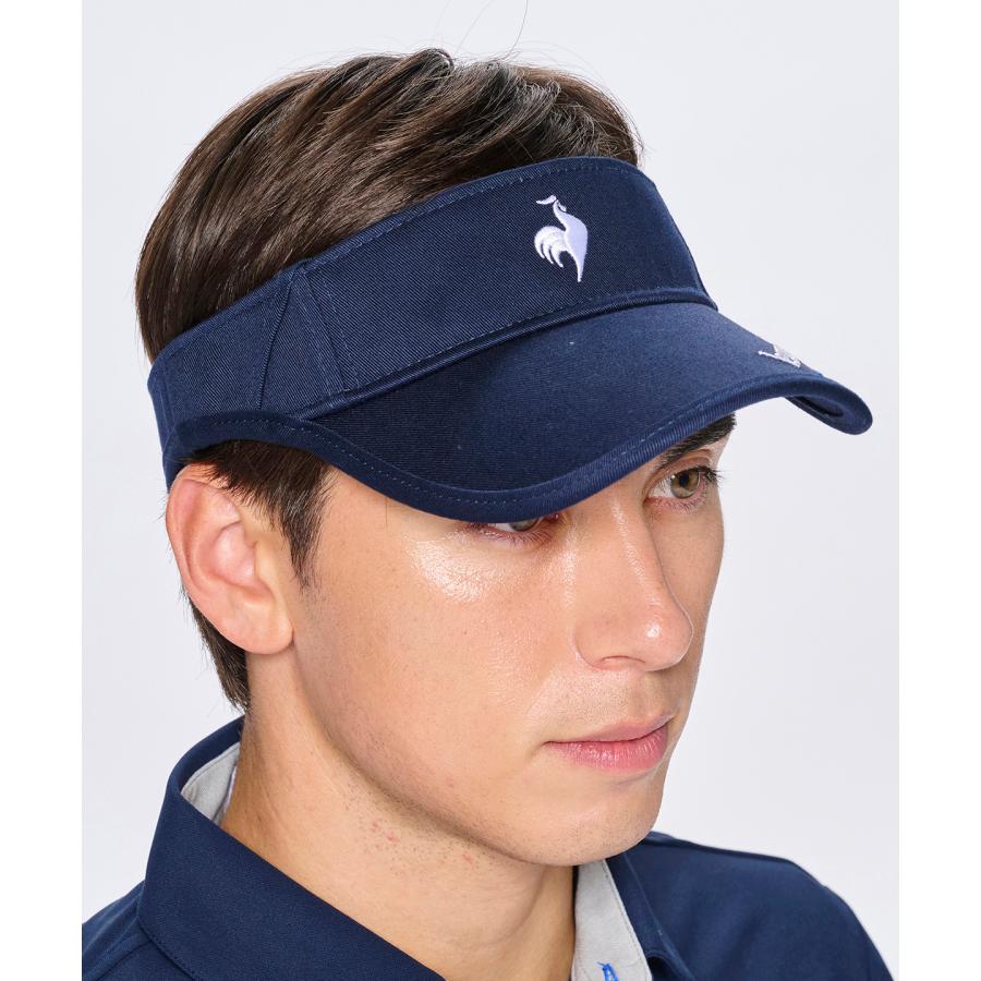 SUNRISE ゴルフ メンズ サンバイザー ネイビー ブラックワンサイズ le coq sportif GOLF（ルコックスポルティフ ゴルフ） 公式 ルコック