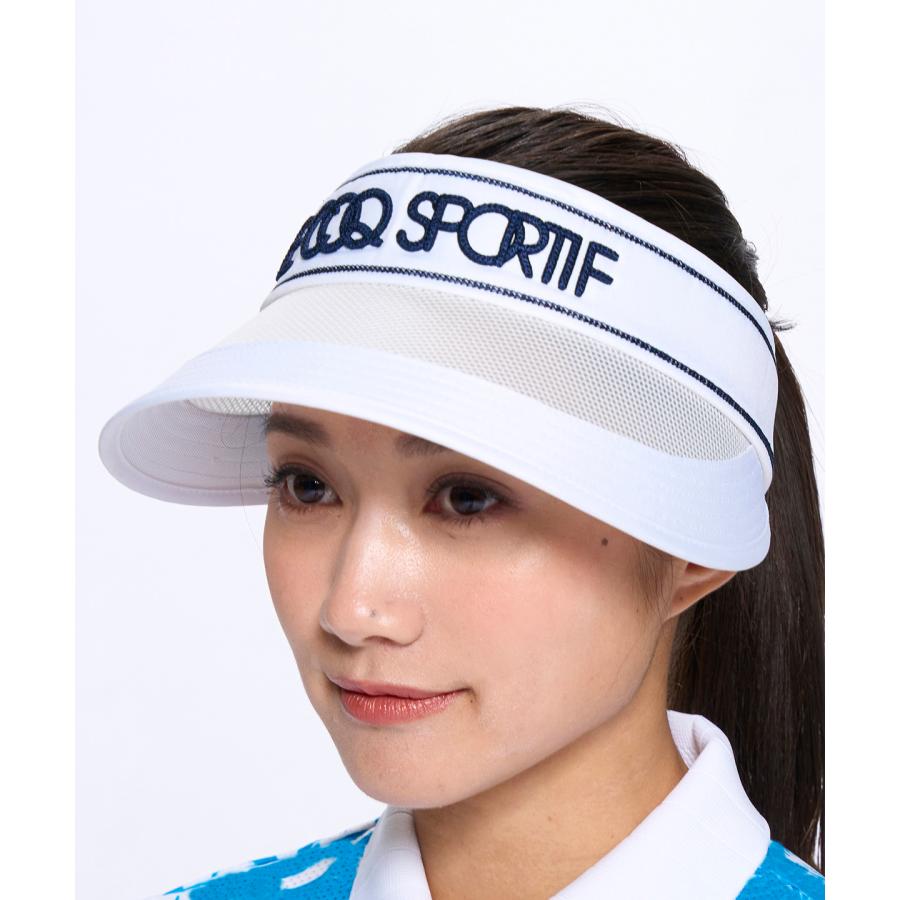 即発送★サンバイザーレディースゴルフ le coq sportif GOLF サンバイザー 定番ロゴサンバイザー