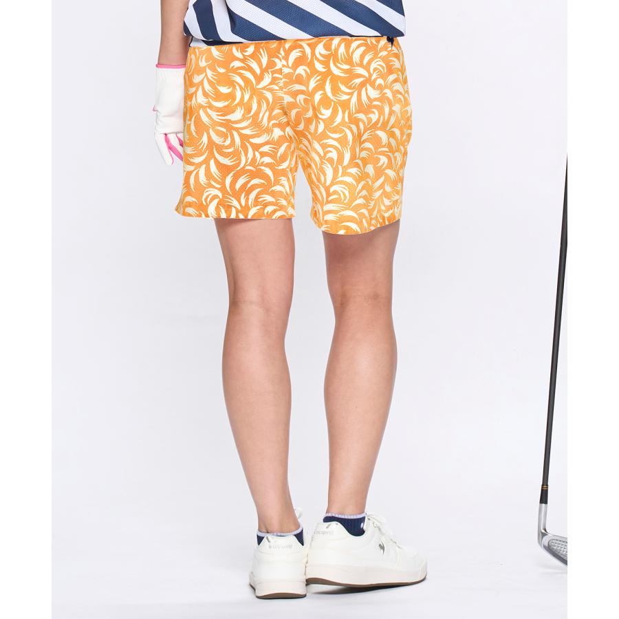 未使用　レザレクション　白xオレンジ　ゴルフショートパンツ　Lサイズ le coq sportif GOLF（ルコックスポルティフ ゴルフ） 公式 ルコック