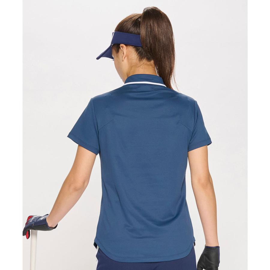 新品ルコック ゴルフ　Lサイズ　デニム調　半袖シャツ　ポロシャツ レディース le coq sportif GOLF セール SALE 公式 ルコックスポルティフ