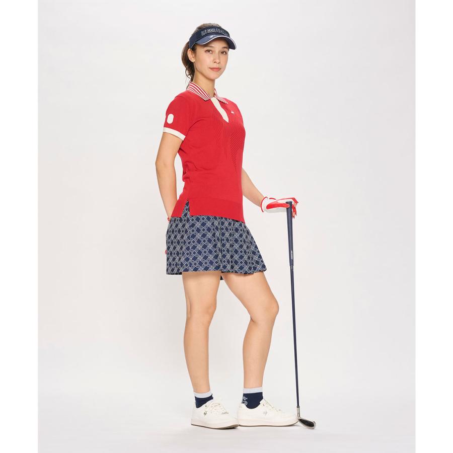 【ラスト１・値下】ビタミンカラーポロシャツ・レディースゴルフニット半袖 le coq sportif GOLF（ルコックスポルティフ ゴルフ） 公式 ルコック