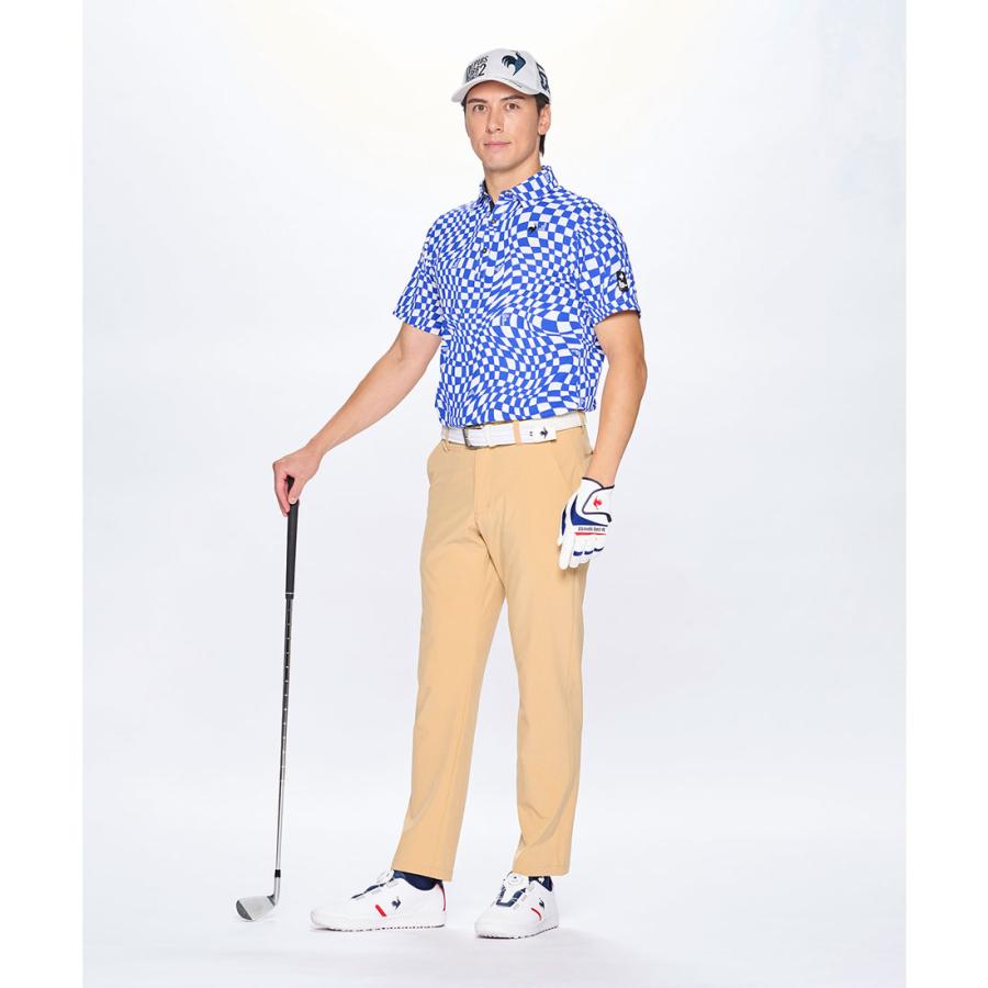 新品ランバンスポーツ チェック　ポロシャツ　−3℃クール　uvカット　ゴルフに le coq sportif GOLF（ルコックスポルティフ ゴルフ） 公式 ルコック