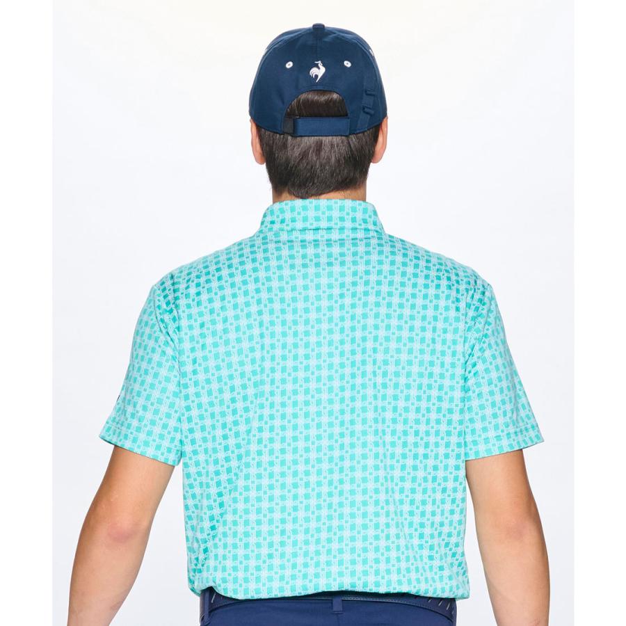 ルコックスポルティフ ゴルフ サンスクリーン ロゴジャガード 半袖 ポロシャツ ウェア メンズ M-LL QGMXJA09 le coq sportif GOLF（ルコックスポルティフ ゴルフ） 公式 ルコック