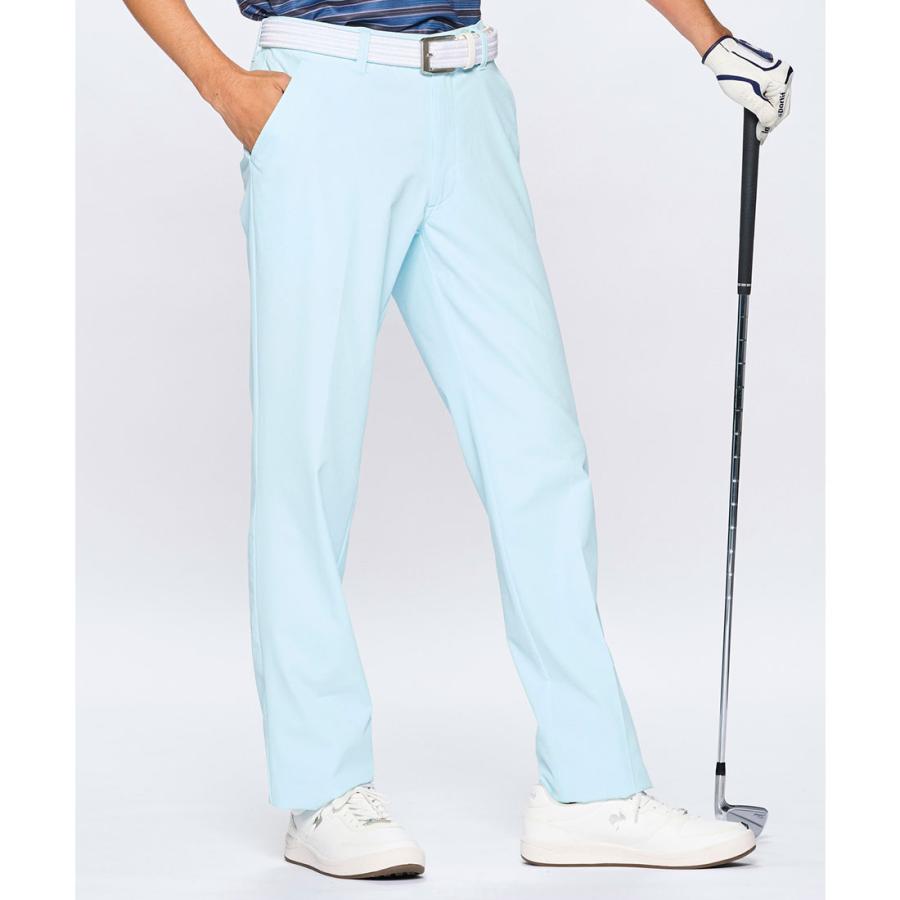 ルコックゴルフ ×マークアンドロナ　イージーパンツ　SS サンプル品　水色 le coq sportif GOLF（ルコックスポルティフ ゴルフ） 公式 ルコック