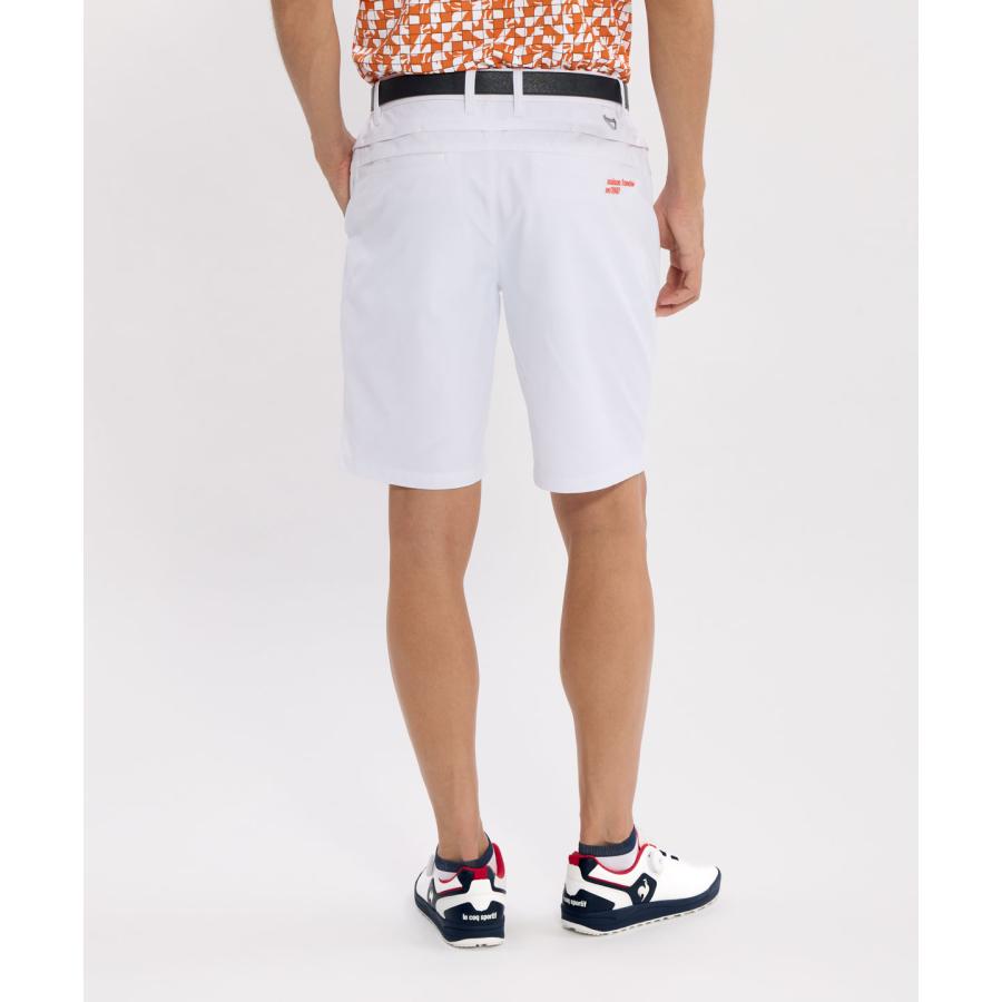 リネン混 グルカショーツ トラディショナルウェザーウェア Ｓ オフホワイト 春夏 le coq sportif GOLF（ルコックスポルティフ ゴルフ） 公式 防汚サン