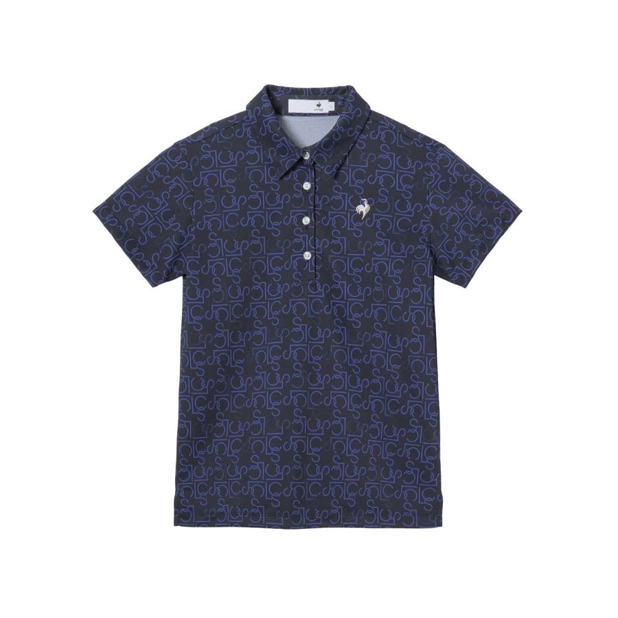 新品タグ付き　レディース ゴルフウェア 半袖ポロシャツ sサイズ le coq sportif GOLF（ルコックスポルティフ ゴルフ） 公式 総柄半袖