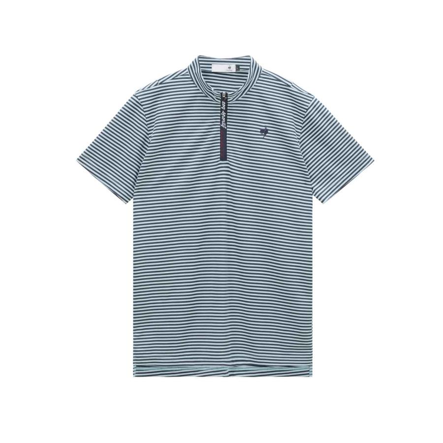 GREYSON メンズ ゴルフシャツ ボーダー柄 le coq sportif GOLF（ルコックスポルティフ ゴルフ） 公式 ミニ