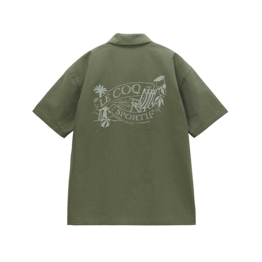 ルコックスポルティフメンズゴルフシャツオリーブグリーン Ｌ le coq sportif GOLF（ルコックスポルティフ ゴルフ） 公式 ルコック