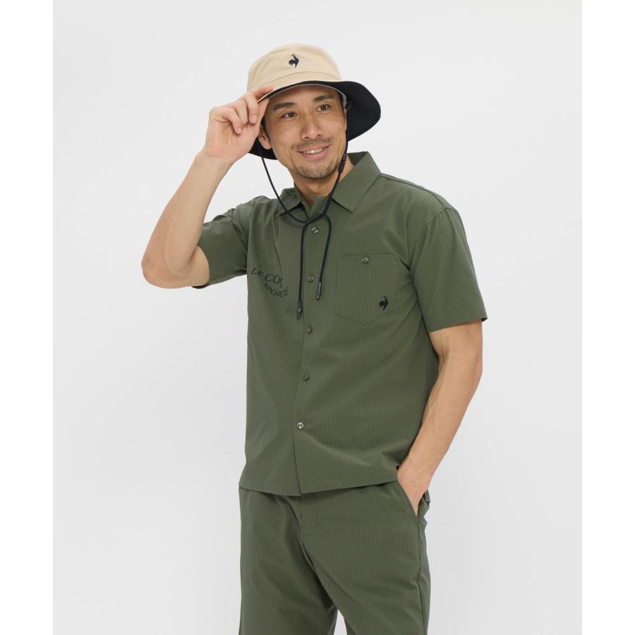 ルコックスポルティフメンズゴルフシャツオリーブグリーン Ｌ le coq sportif GOLF（ルコックスポルティフ ゴルフ） 公式 ルコック