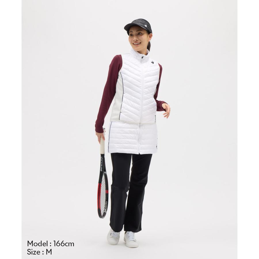 ルコックホワイト中綿ベスト フード付き le coq sportif 公式