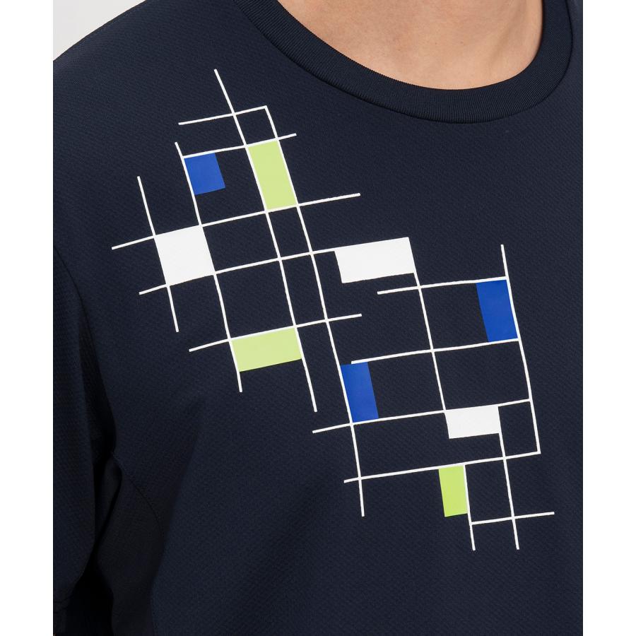 ルコックスポルティフ テニスウェア 半袖ＴシャツQTMSJA10緑 メンズL新品 le coq sportif - ルコックスポルティフ テニスウェア 半袖T