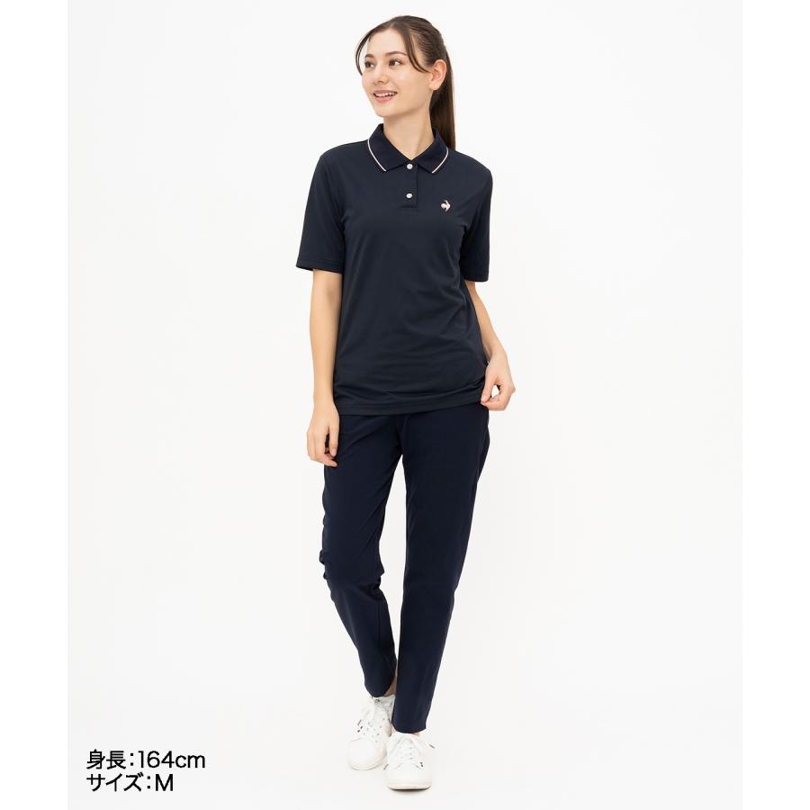 ルコックスポルティフ接触冷感ポロシャツ ストレッチフォーサー 接触冷感 半袖ポロシャツ(半袖シャツ