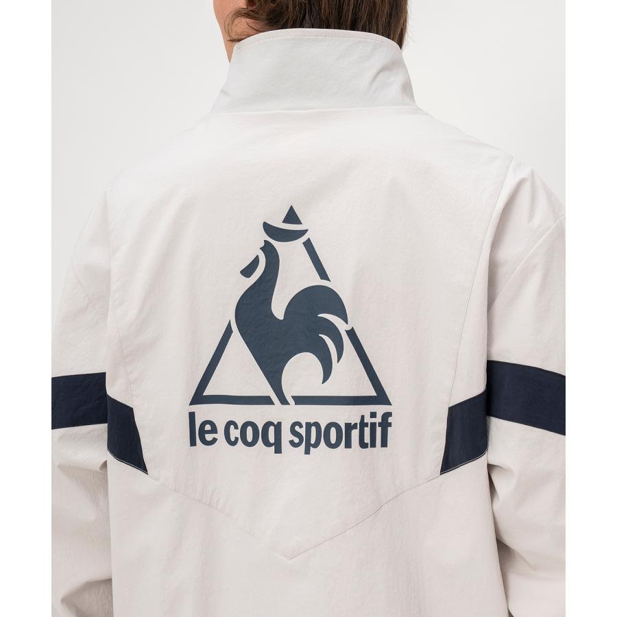 le coq sportif 2way 総柄　長袖　ナイロン　ジャケット　ウエア le coq sportif ナイロンジャケット （ブルー） -デサントストア