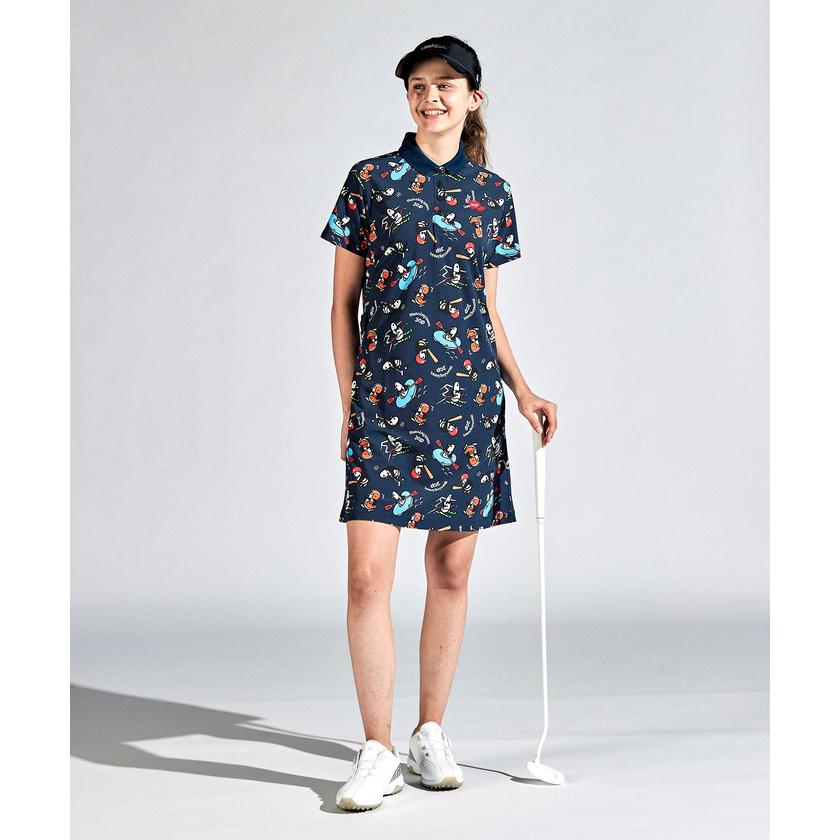 Munsingwear セール 公式 マンシングウェア 総柄ワンピース Munsingwear セール 公式 マンシングウェア 総柄ワンピース