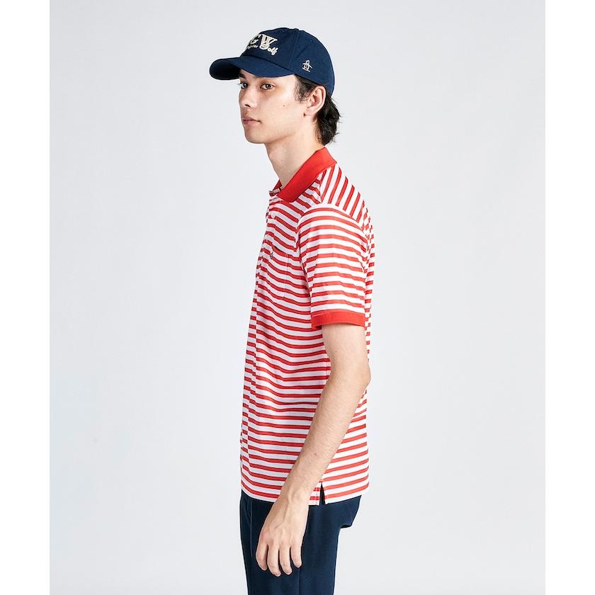 Munsingwear 公式 マンシングウェア ボーダー 半袖ポロシャツ