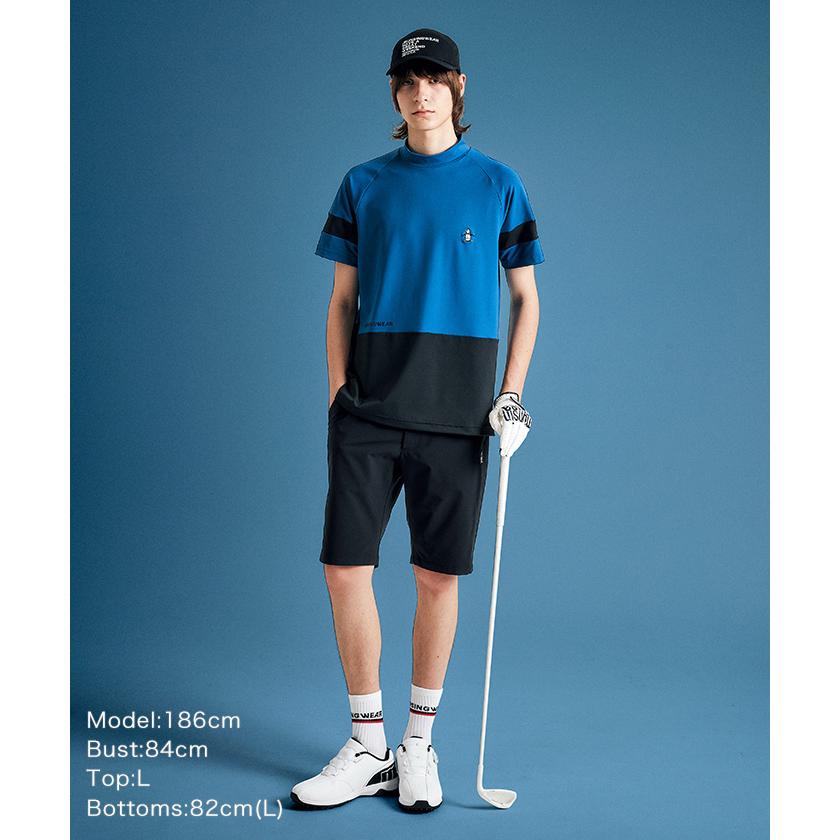 Munsingwear - マンシングウェア　Lサイズ【新品】長袖モックネックシャツ Munsingwear 公式 マンシングウェア モックネック 長袖シャツ