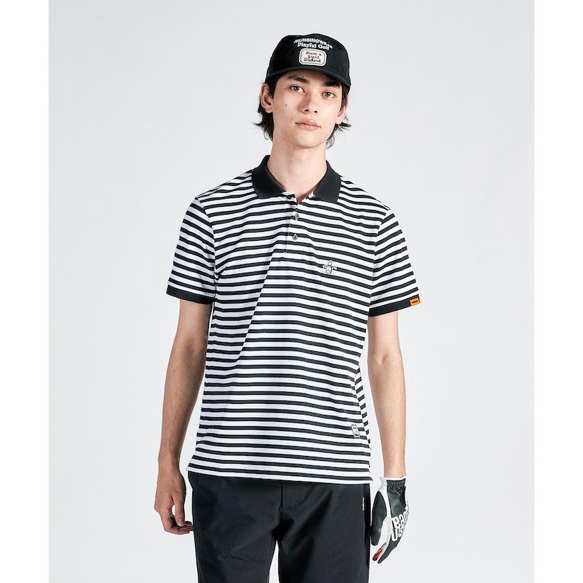 Munsingwear 公式 マンシングウェア ボーダー半袖ポロシャツ Munsingwear 公式 マンシングウェア ボーダー半袖ポロシャツ