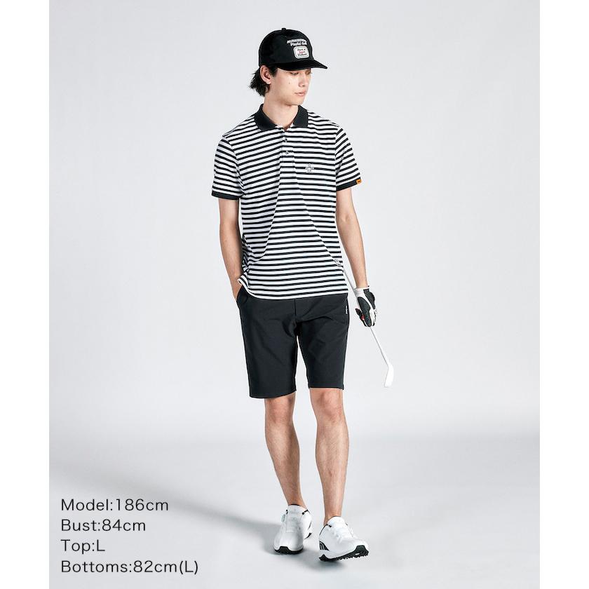 美品 MUNSINGWEAR カモフラ ボーダー ポロシャツ 紺 M 日本製 美品 MUNSINGWEAR カモフラ ボーダー ポロシャツ 紺 M 日本製