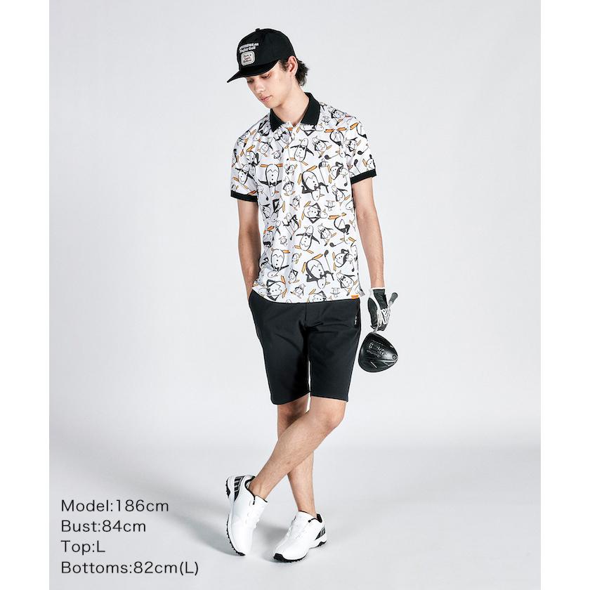 Munsingwear 公式 マンシングウェア ペンギン総柄半袖ポロシャツ Munsingwear 公式 マンシングウェア ペンギン総柄半袖ポロシャツ